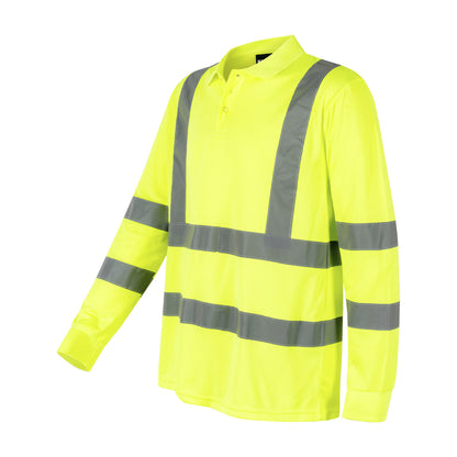 POLERA COOLDRY 360° HI-VIS MANGA LARGA AMARILLA