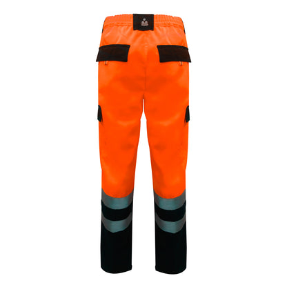 PANTALÓN ALTA VISIBILIDAD CARGO GABARDINA NARANJO